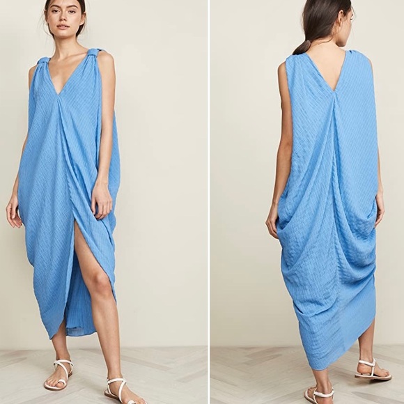 Hatch Dress - The Amira Caftan in Ocean (Maternity) - Picture 3 of 3